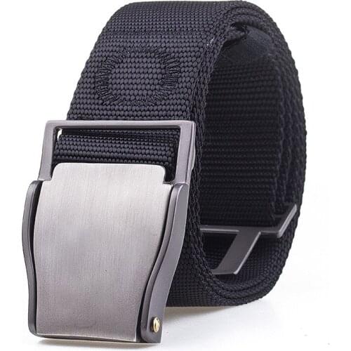 New nylon belt tactical belt high quality adjustable mens belt alloy buckle wild casual belt jeans hunting training accessories