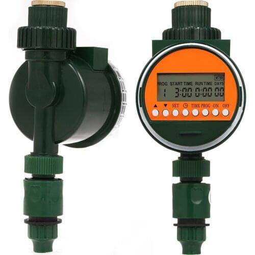 Outlet Programmable Hose Faucet Timer With Rain Sensor 3/4" 1/2" Tap Automatic Water Gateway Garden Irrigation Digital Watering