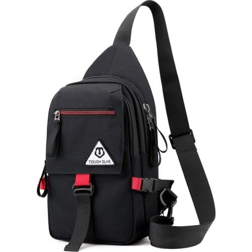 Fashion Mens chest bag outdoor casual travel large-capacity sling shoulder bags Male waterproof nylon lightweight messenger bag