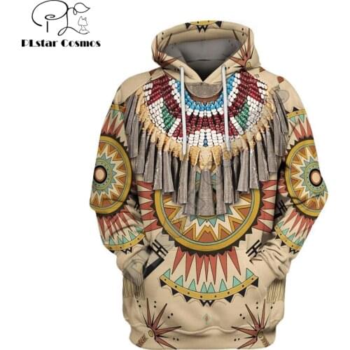 2019 New Fashion BrandBohemia style Hoodie Native Pattern Culture 3D Print hoodies Unisex Harajuku streetwear sudadera hombre