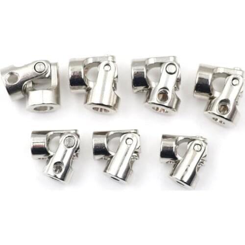 TOYZHIJIA New 1pc Stainless Steel Metal Universal Joint Cardan Couplings for RC Car Boat D90 SCX10 RC4WD