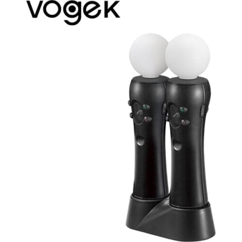 Vogek PS4 Controller Charger Dual Charging Dock Station Stand Holder Base for Sony Playstation 4 PS3/PS4 VR Move PSVR Controller