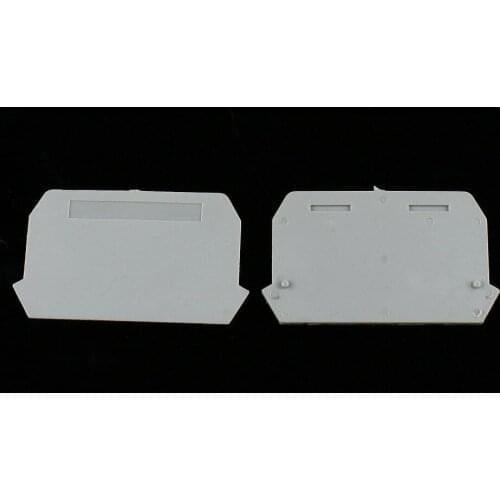 10pcs D-UDK4 Terminals end plate double inlet and outlet UDK-4 Din Rail Terminal Block sealing Baffle