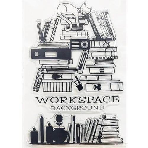 11x16CM Cat Shelf Transparent Seal Clear Stamps Silicone Seal Roller Stamps DIY Wedding Scrapbook Album Card Christmas