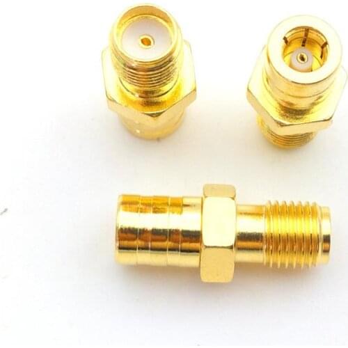 20pcs/100pcs Gold SMA Female To SMB female jack Straight RF connectors