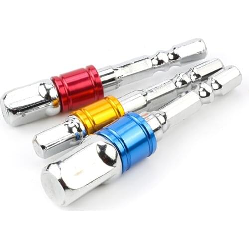 3pc 1/4" 3/8" 1/2" Hex Shank Nuts Driver Drill bits Impact Socket Extension Bit Socket Wrench Adapter tools