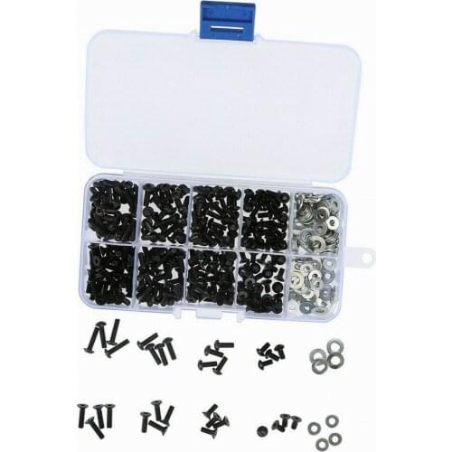 340pcs RC Screw Kit & M3 M4 Bolts Washers Hardware Fasteners for Traxxas Axial Redcat HSP HPI Arrma Losi 1/8 1:10 Scale RC Cars