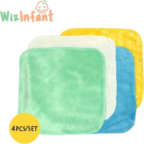 4pcs/lot)ICLOTHUP 22*22cm Bamboo velour baby wipe,reusable wash cloth, super soft for sensitive