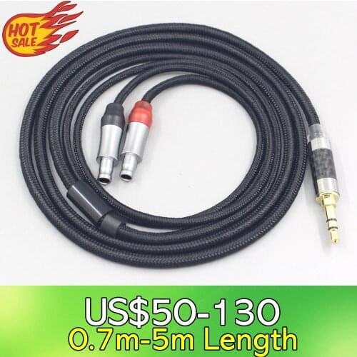 6.5mm XLR Super Soft Headphone Nylon OFC Cable For Sennheiser HD800 HD800s HD820s HD820 Dharma D1000 Earphone LN007523