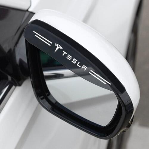 Suitable for Tesla model3xys rearview mirror rain brows decoration car reversing mirror rain shield reflector