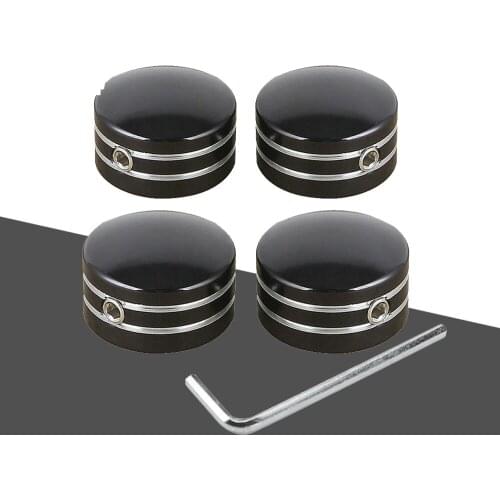 4 Pcs Black Motorcycle Head Bolt Covers case for Harley Sportster XL883 XL1200 Twin Cam Big Twin 1340 Evo