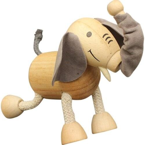 Wooden Simulation Wildlife Toy Model Doll Doll Hand-made Ornaments A Birthday Present Childrens Puzzle Dolls