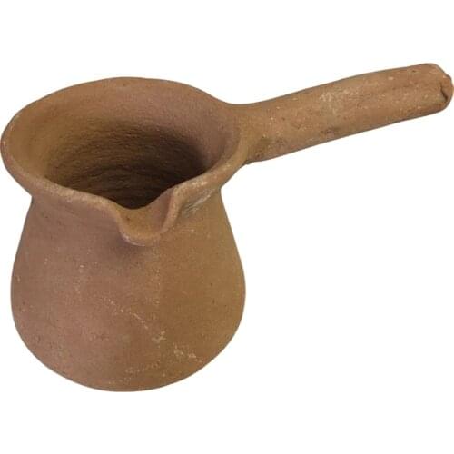 Earthenware Casserole Pot Coffee Pot Small Hand Made Turkish Traditional Coffee Maker 1-2 Capacity Decorative Gift Accessory