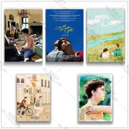 Call Me By Your Name Metal Posters Fashion Wall Art Tin Sign Movies Print Metal Plated Bedroom Decor Metal Tin Sign