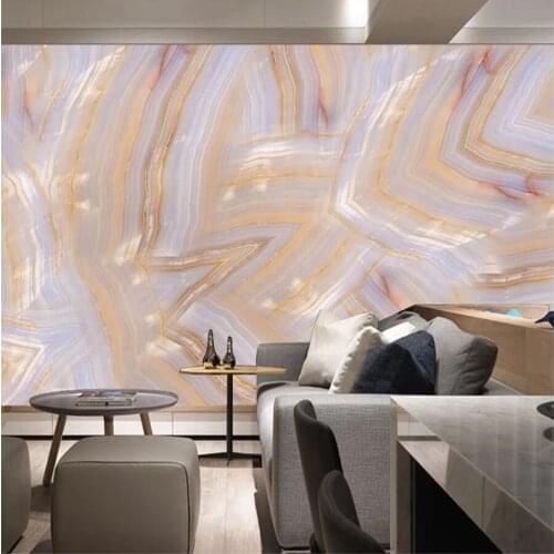 Milofi large wallpaper mural custom 3D simple atmospheric HD marble background wallpaper mural