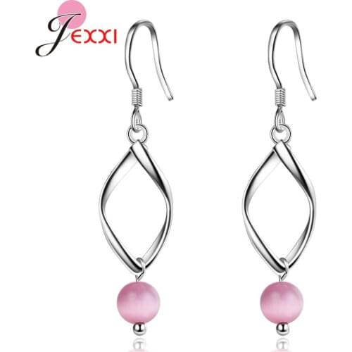 Fashion Swirl Loop Hollow Drop Earrings For Women Long Wave Dangle Earrings Hanging Earrings Female Jewelry