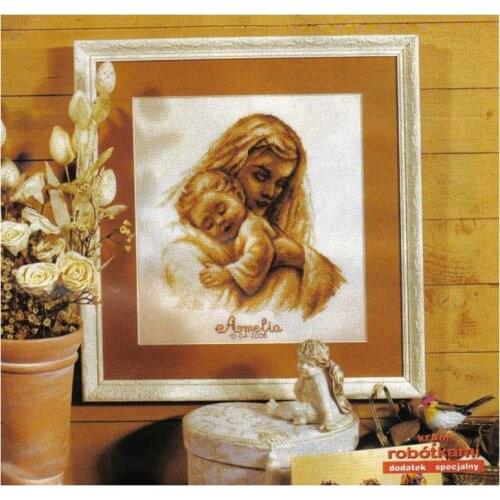 Top Quality Lovely Hot Sell Counted Cross Stitch Kit Birth Certificate Mother and Baby Child Infant New Born Love