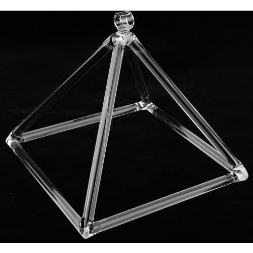 Clear Quartz Crystal Singing Pyramid, Yoga Bowl C Note - Promotes Peace, Chakra Heal, and Mindfulness