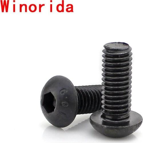 Half Round Head Hexagon Socket Screw Bolts ISO7380 Disc Head Hexagon Socket Screw M5-M12 2PCS
