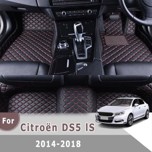 RHD Carpets For Citroën Citroen Citro_n DS5 DS 5 IS 2018 2017 2016 2015 2014 Car Floor Mats Auto Interior Rugs Pedal Mat