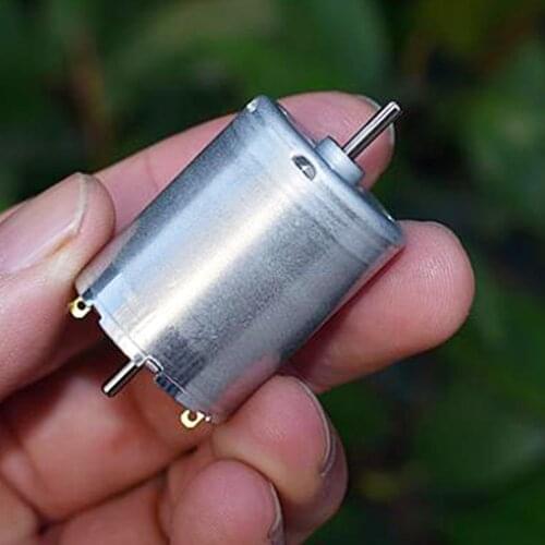 Standard Carbon brush DC Motor 370-16328 micro Motor Dual output shaft DC 6V-12V 3100- 6300rpm large torque Long life DIY Toy