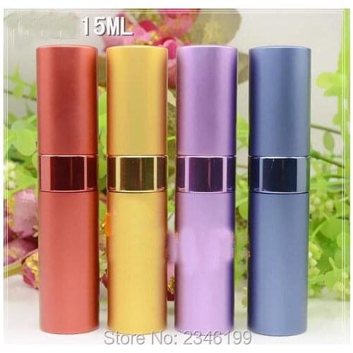 15ML Glass Tube, Glass Perfume Bottle With Spray Head Metal Outer and Glass Inner Container, 30pcs/lot