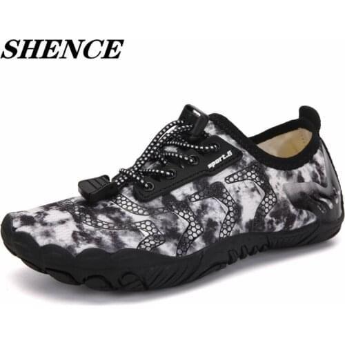 SHENCE Plus Size Swimming Shoes Men Women Water Sports Shoes Yoga Gym Light Soft Wading Shoes Quick Drying Trail Running Shoes