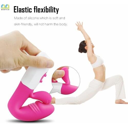 Bestco Female Rabbit Vibrator Massager Thrusting AV Wand Vagina Clit G-spot Stimulator Dildo For Women Anal Adult Erotic Sex Toy