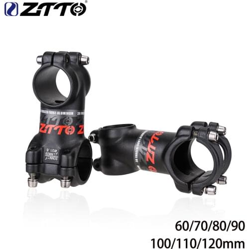 ZTTO MTB BIKE Stem 60 70 80 90 100 110 120mm 7° High-Strength Lightweight 31.8 28.6mm fork for XC AM Mountain Road Bicycle part