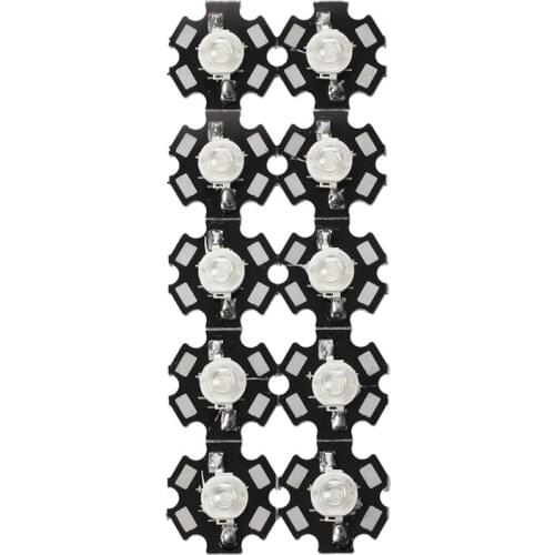 10pcs 3W high power Star light bulb LED lamp (blue)-ABUX