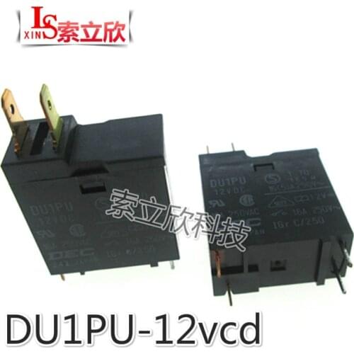 10pcs HOT NEW relay DU1PU 12VDC DU1PU-12VDC 12V 16A 250V 4PIN Midea microwave relay