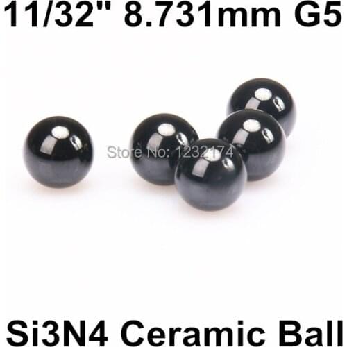 11/32" 8.731mm Silicon Nitride Ceramic Ball G5 700PCS