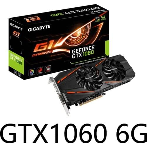 192Bit Video card gtx 1060 6G GDDR5 graphic card graphics cards for pc Gaming video card Graphic cards for pc Dual fan