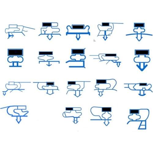 2 meter / lot Soft PVC sealing strip refrigerator gap sealing strip disinfection cabinet door and window sealing strip