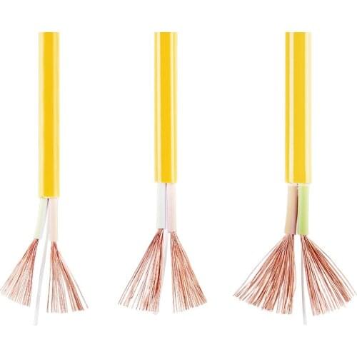 20 Meters RVV Electrical Wire Waterproof Cable 2 Core Copper Double Wire 1mm 1.5 mm 2.5 mm Sheathed Meter Wire