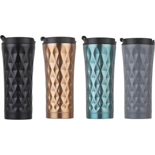 500ml Thermos Insulated Cup Stainless Steel Tumbler Vacuum Flask Portable Coffee Thermos Bottle Leakproof Thermal Mug