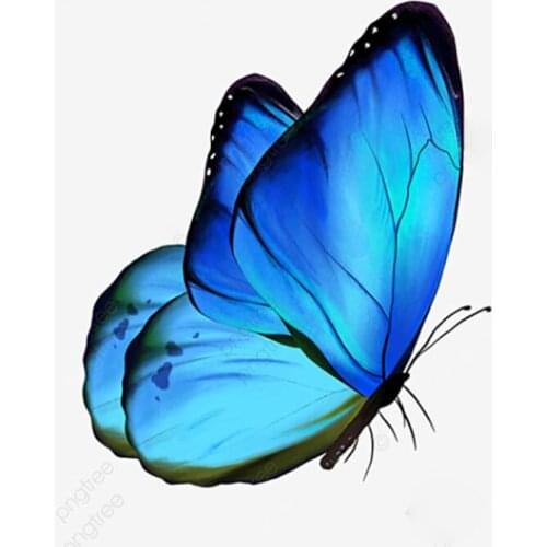 Flying butterfly DIY Diamond Painting " Animal Blue butterfly" Full Diamond Embroidery Cross Stitch Rhinestone Mosaic Painting