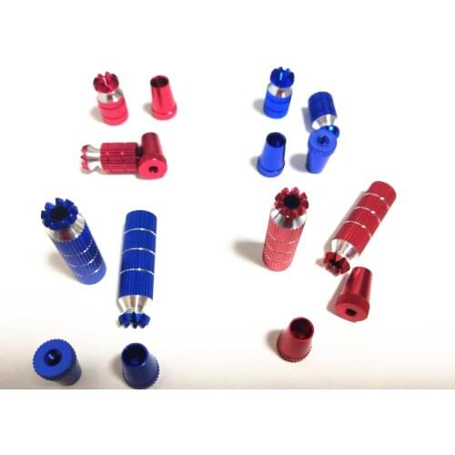 2 PCS Aluminum RC Rocker head M3 3mm M4 Transmitter Gimbal Sticks Ends for Futaba / FrSky / DX6i DX7S DX8 DX9 Taranis