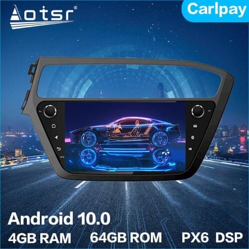 Aotsr Android 10.0 4+64G Car Radio GPS Navigation Car Stereo Video HD Multimedia Player For Hyundai I20 2018 -2020 DSP Carplay