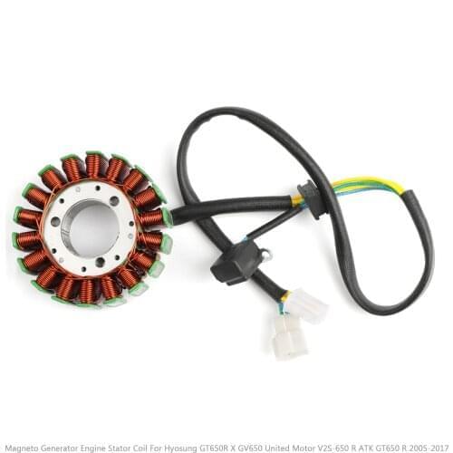 Areyourshop for Hyosung GT650R GT650 ST7 GV650 for United Motor V2C-650 for ATK GV650 Generator Stator Coil 32101HN910 Aluminium