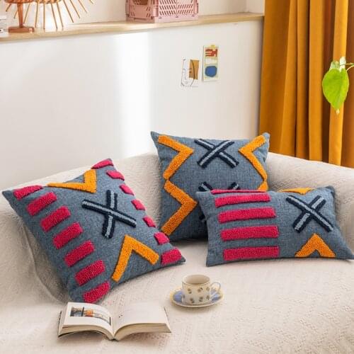 Boho Decoration cushion cover 45x45cm/30x50cm pillow cover Tufted for Home decoration Netural Living Room Bedroom