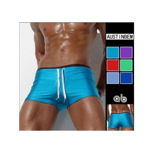 7colors brand AUSTINBEM swimming trunks mens solid swimsuits mens swimming boxers hot sale mens swimwear beach shorts