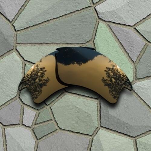 Bronze Copper Sunglasses Polarized Replacement Lenses for Oakley Fast Jacket XL