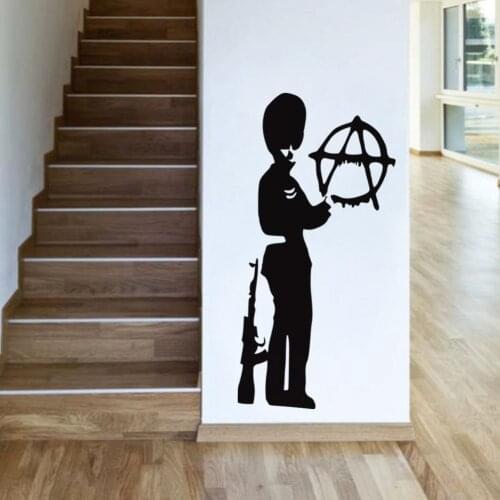 DIY Home Decoration Banksy Beefeater Wall Decal sticker vinyl street art graffiti bedroom Kitchen Wall Paper Home Decor A-200