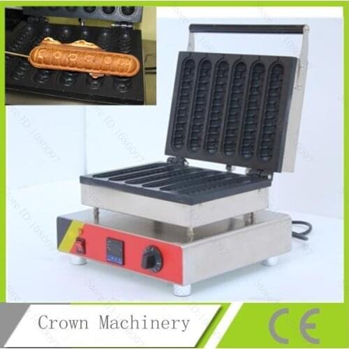 Stainless steel Electric Stuffed Hot dog maker waffle machine