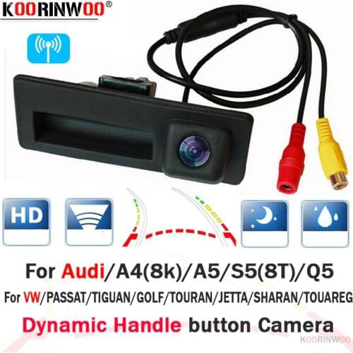 Intelligent System Dynamic Car Parking Trunk Handle Button Rear View Camera For Audi/VW/Passat/Tiguan/Golf/Touran/Jetta/A5/Q5/A4