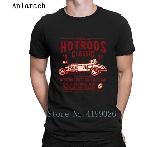 Hotrods Classic Muscle Car Funny T Shirt Anti-Wrinkle Pictures Summer Casual O Neck Vintage Big size Short Sleeve 5XL Shirt