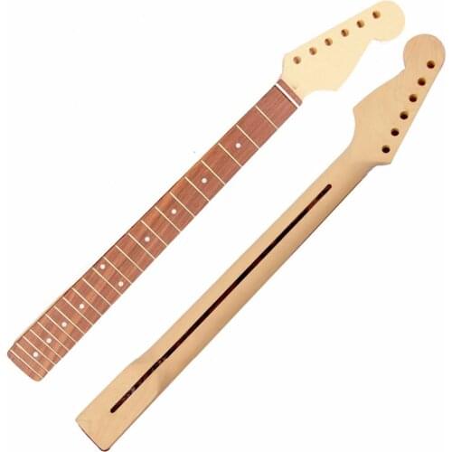 Maple wood 22 Frets guitar neck and fingerboard for ST electric guitar dots and Frets inlayed