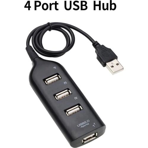 USB 2.0 HUB Multi USB Splitter 4 Port Expander Multiple USB 2 Hab Use Power Adapter USB2.0 Hub With For PC Computer Accessories