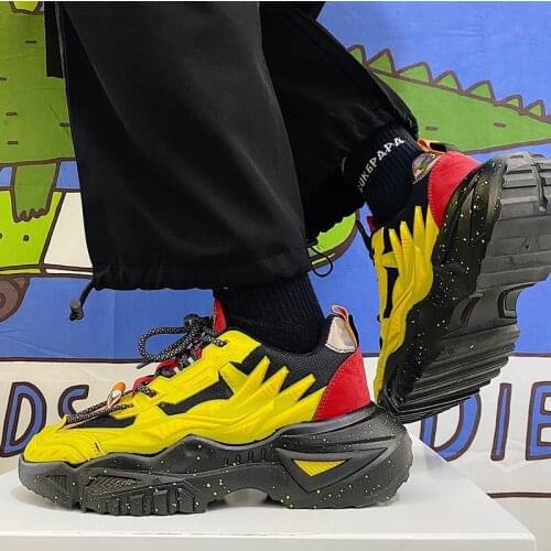 2021 Summer Mesh Breathable Sneakers Men Fashion Casual Shoes Thick Bottom Old Shoes Men Sports Shoes Chunky Women Running Shoes